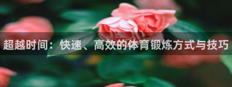 利记官网下载平台是正规平台吗:超越时间:快速、高效的体育锻炼